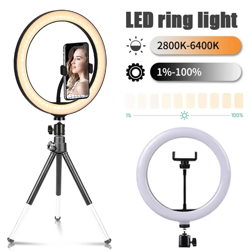Photography Lighting Stick - 10 inch Selfie Ring Light Photography