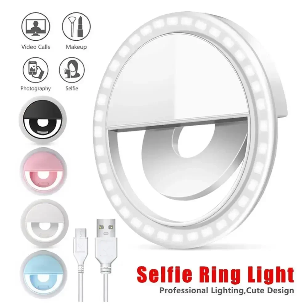 Stand Lighting Photography - LED Selfie Ring Light Mobile Phone