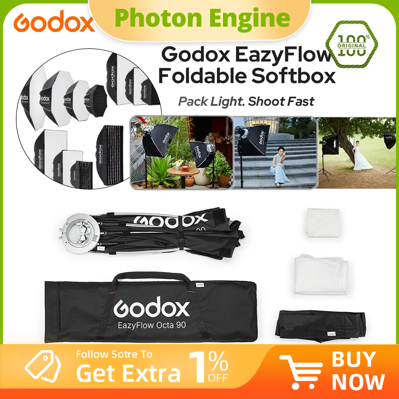 Photography Lighting Godox - Godox EazyFlow series Foldable Softbox Bowens