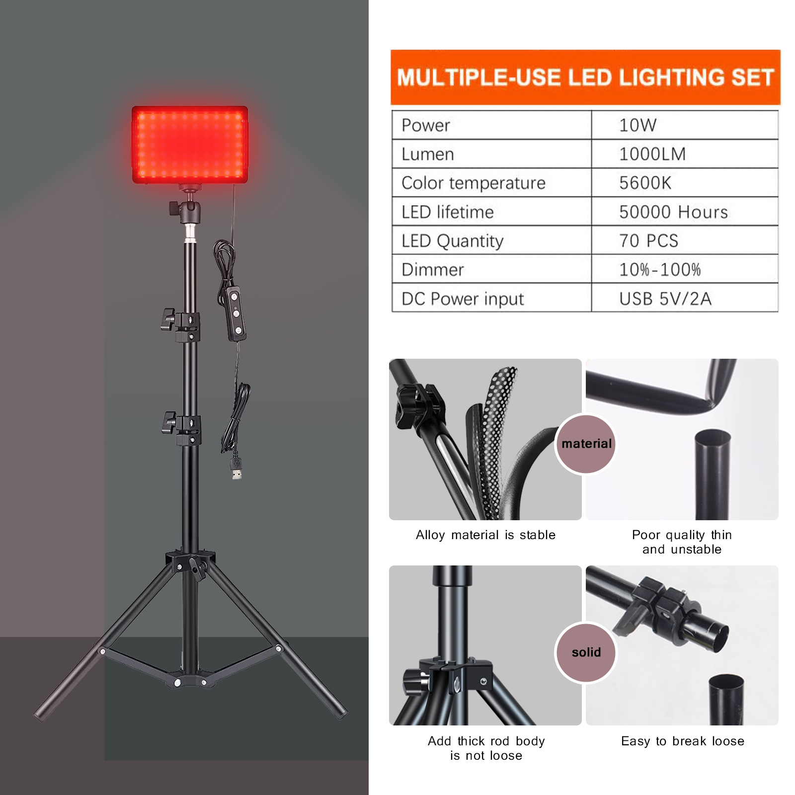 LED Photography Video Light Pa - огляд і ціна Photography Lighting Uk