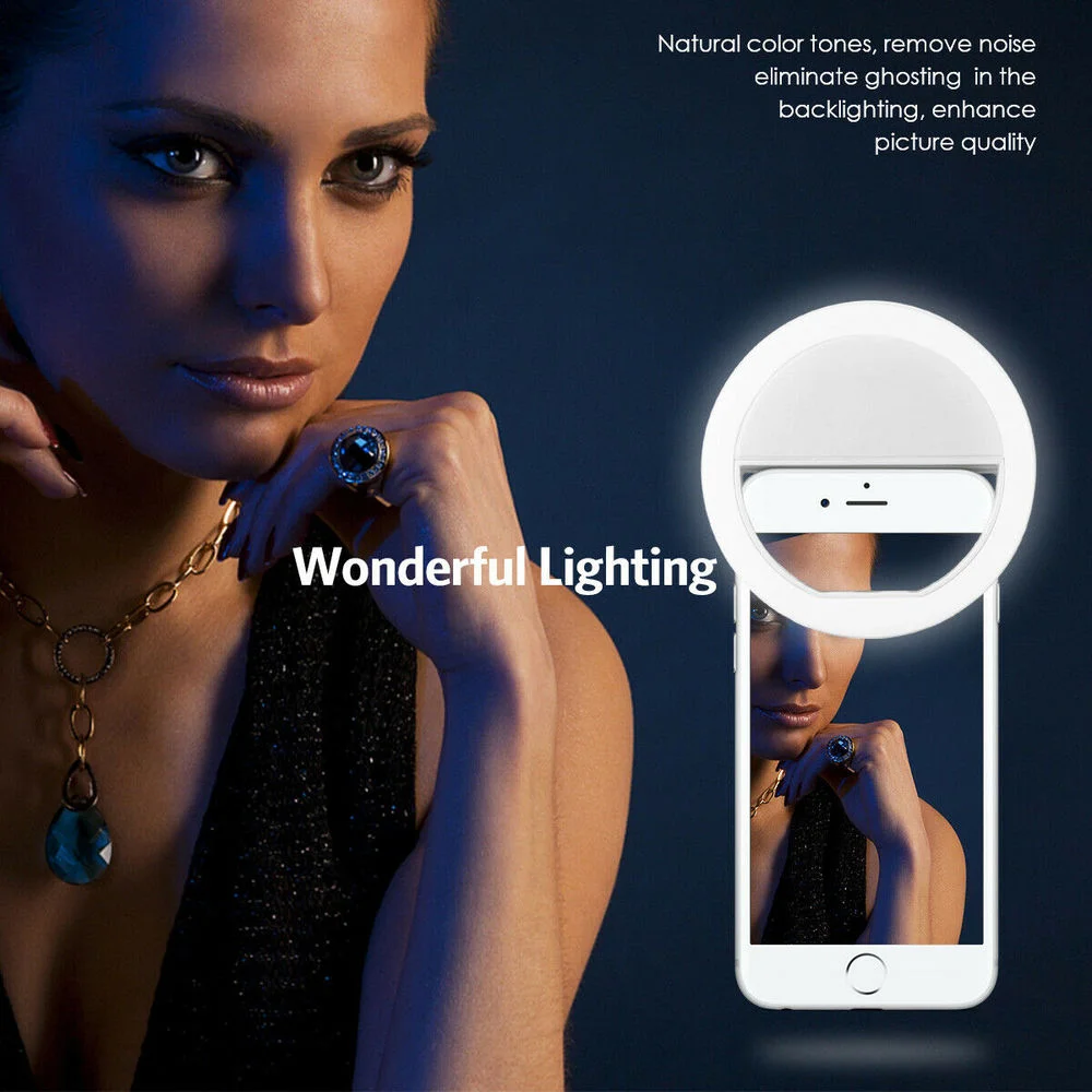 Rechargeable Clip On Selfie Ri - огляд і ціна Photography Lighting Ring