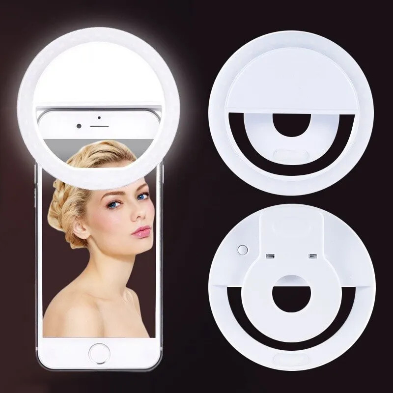 USB Rechargeable LED Selfie Ri - огляд і ціна Stand Lighting Photography