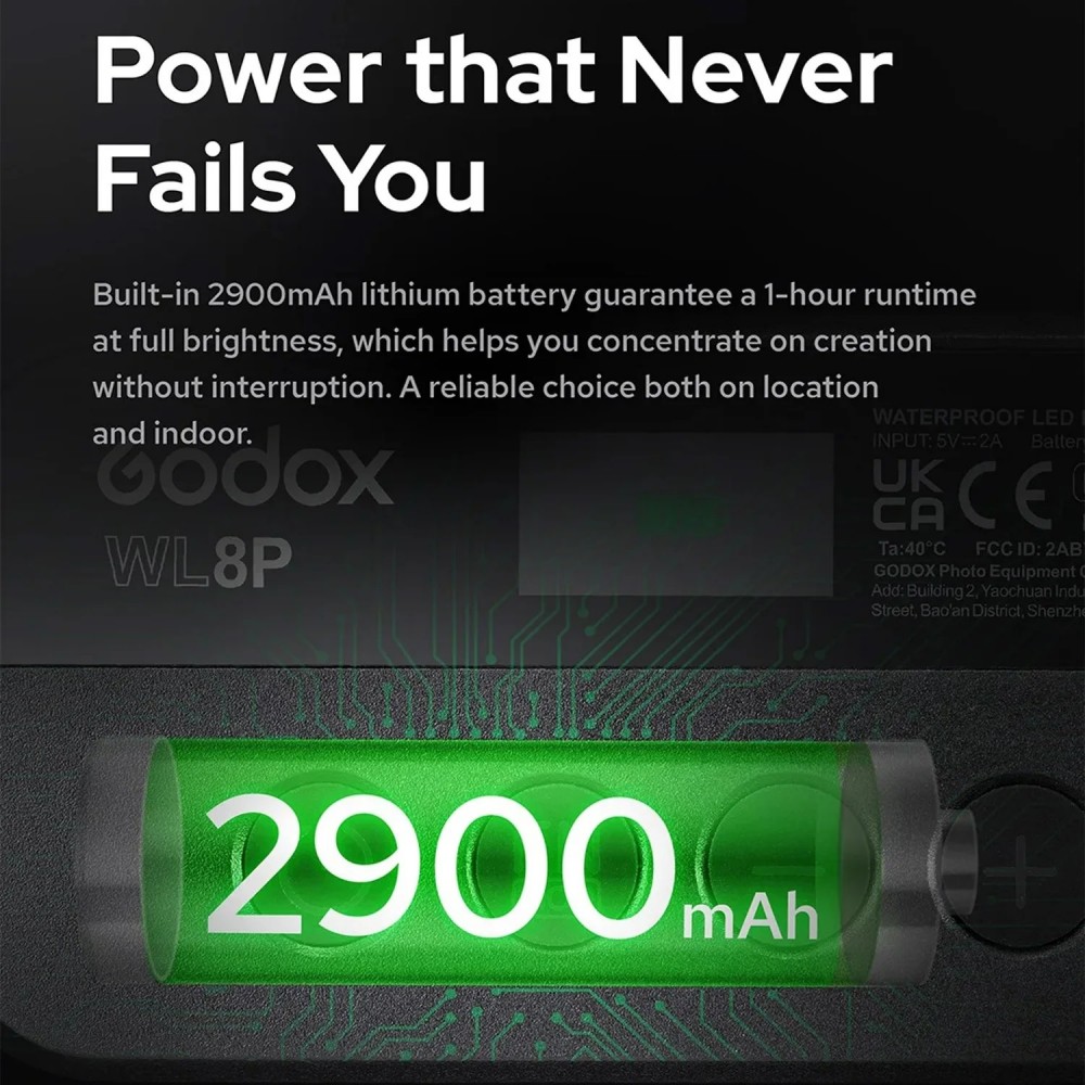 Godox WL8P RGB Waterproof LED  - огляд і ціна Photography Lighting Godox