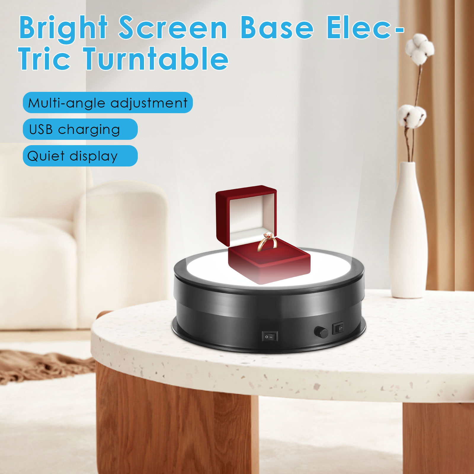 20 CM Lighting Base 360 Degree - огляд і ціна Photography Lighting For Jewelry
