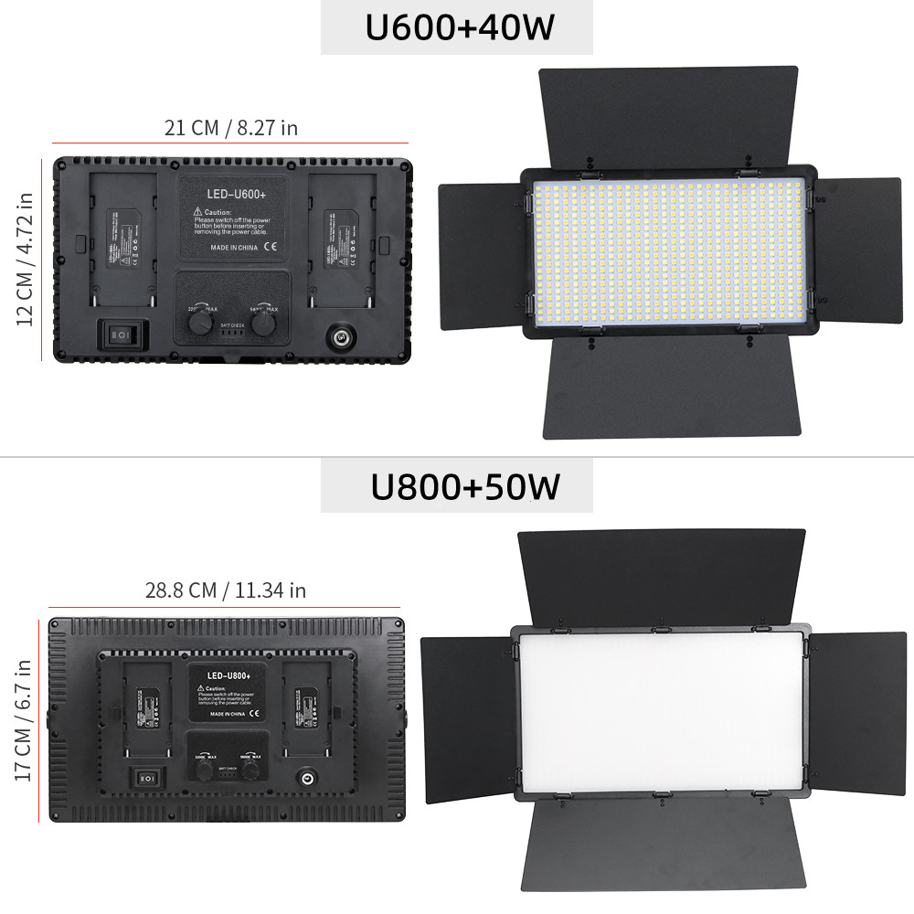 U800 600 LED Video Panel Light - огляд і ціна Photography Lighting Uk