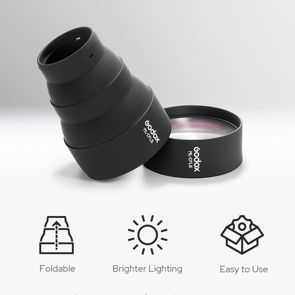 Godox ML-CFL5 Collapsible Fres - огляд і ціна Fresnel Lens Attachment