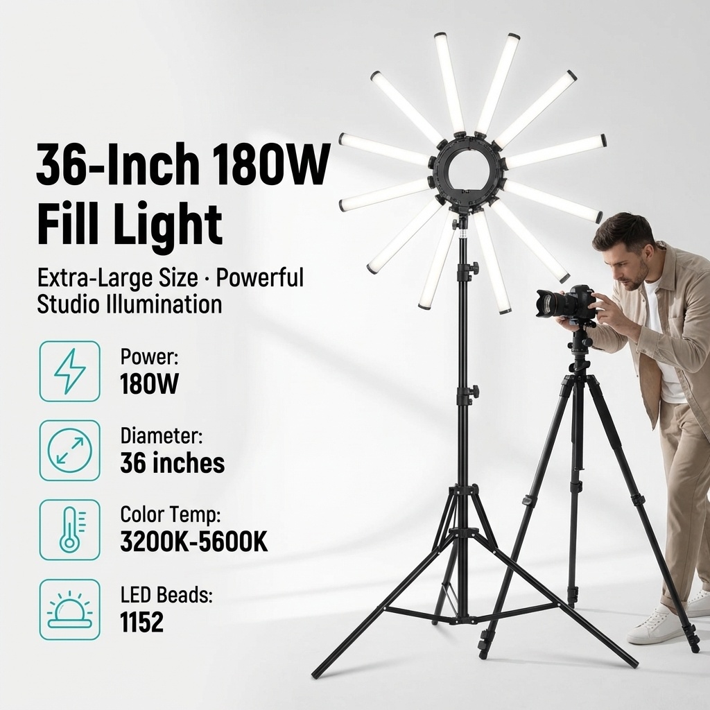 12 Arms Multi Tube Photography - огляд і ціна Photography Lighting Ring