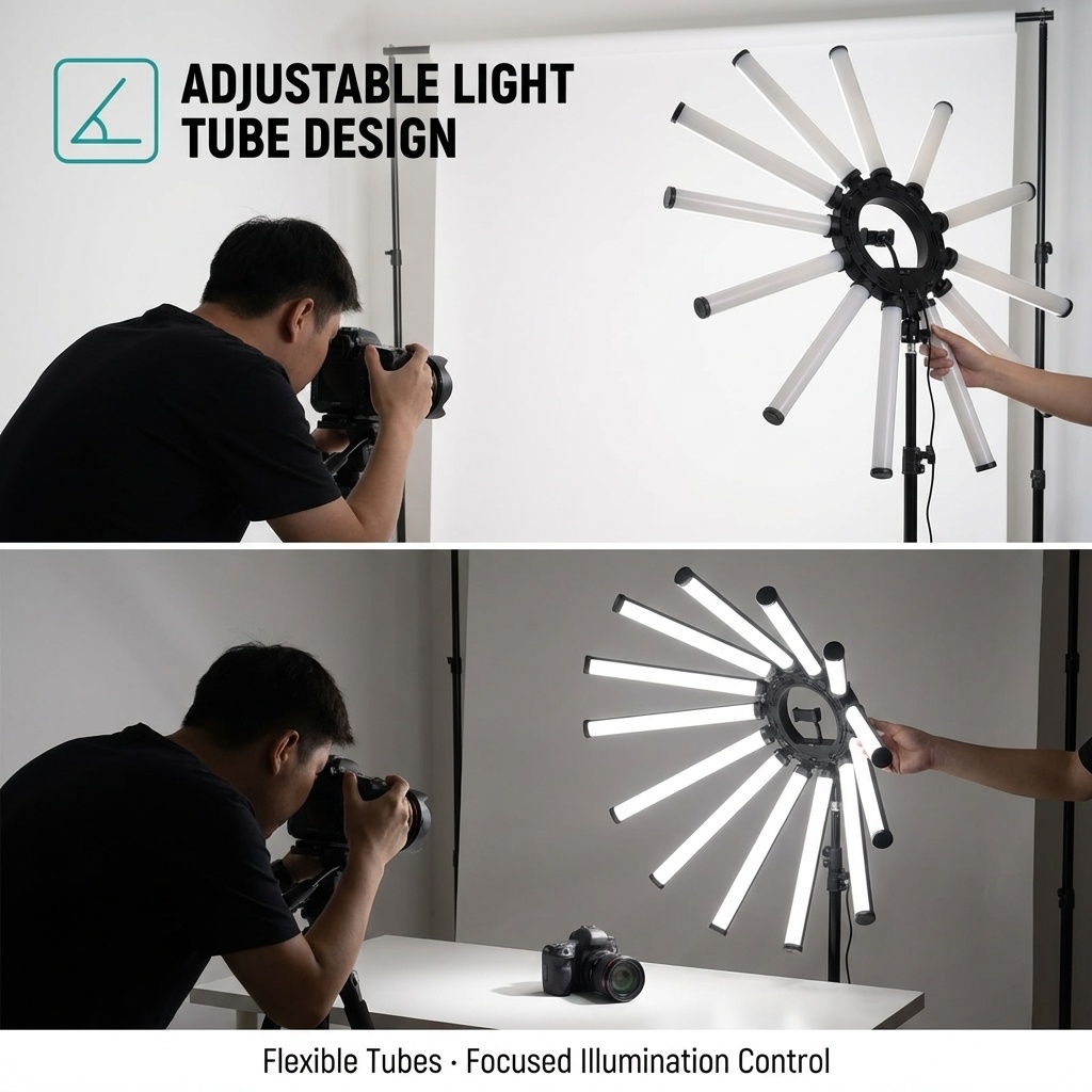 12 Arms Multi Tube Photography - огляд і ціна Photography Lighting Ring