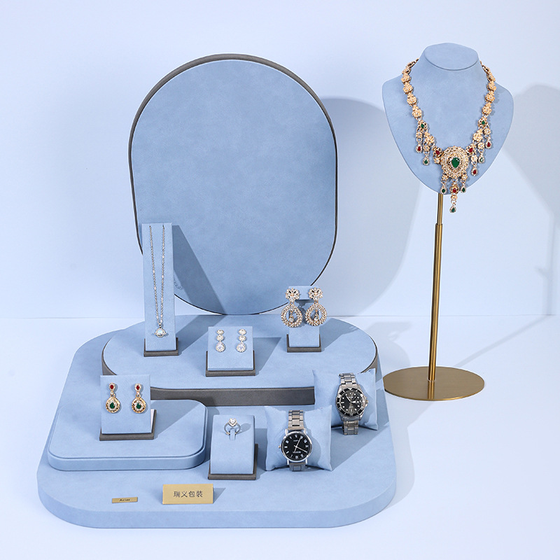 Light Blue Microfiber Jewelry  - огляд і ціна Photography Lighting For Jewelry