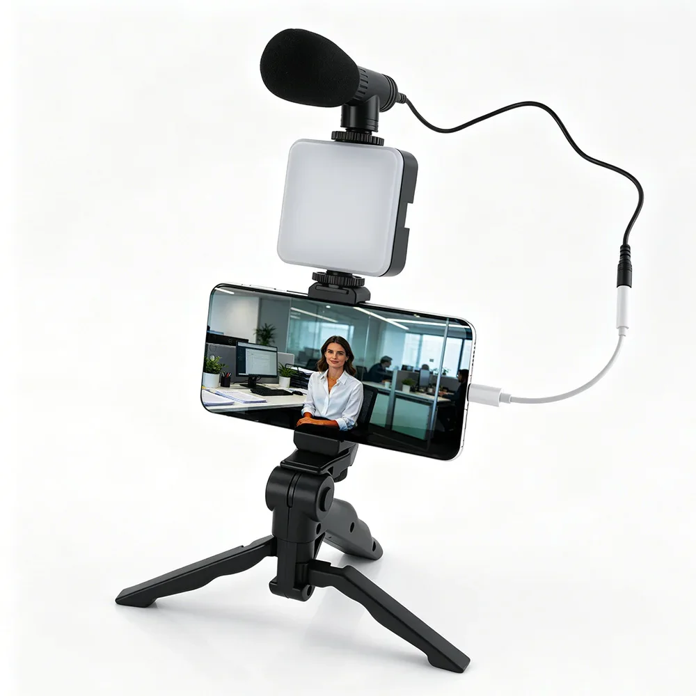 Smartphone Vlogging Kit Led Vi - огляд і ціна Photography Lighting Kit Portable