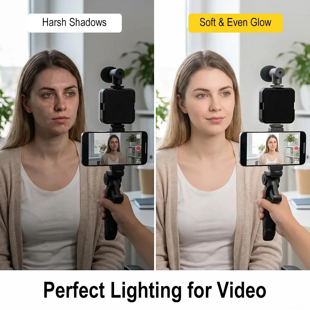 Smartphone Vlogging Kit Led Vi - огляд і ціна Photography Lighting Kit Portable