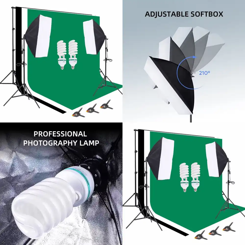 1 Photo Studio Equipment 2.6*3 - огляд і ціна Photography Lighting Kit Portable