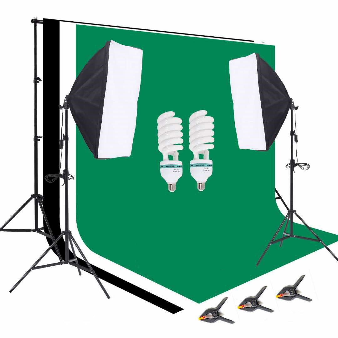 1 Photo Studio Equipment 2.6*3 - огляд і ціна Photography Lighting Kit Portable