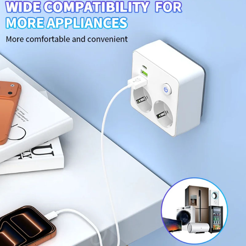 EU Plug Outlet 2 Sockets Multi - огляд і ціна Photography Lighting Uk