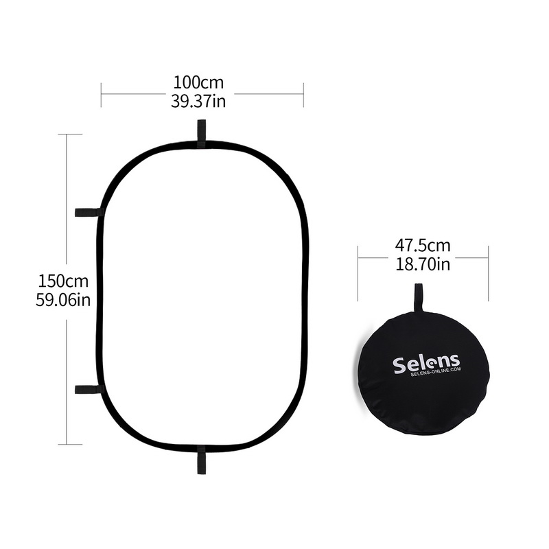 100X150CM Foldable Oval Reflec - огляд і ціна Photography Lighting Reflector