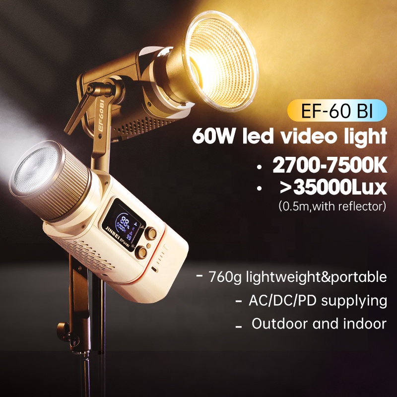 JINBEI EF-60BI 60w Photography - огляд і ціна Photography Lighting Kit Portable