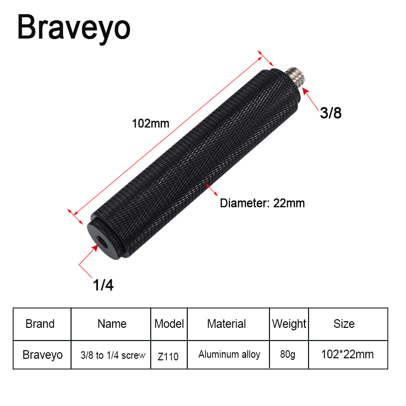 Mic Holder Extensio Rod Screw  - огляд і ціна Photography Lighting Reference