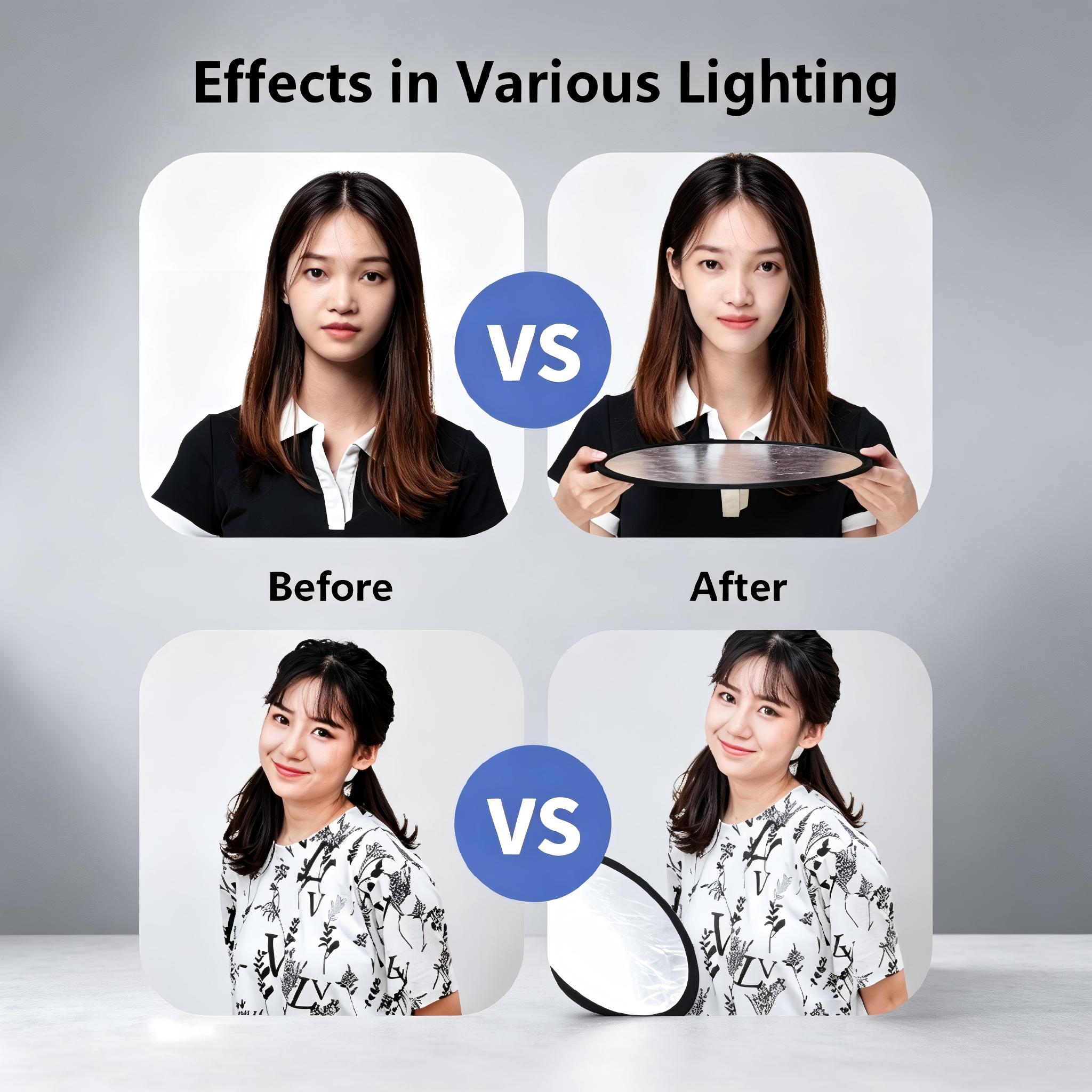 2-in-1 Dual Sided Gold Silver  - огляд і ціна Photography Lighting Kit Portable