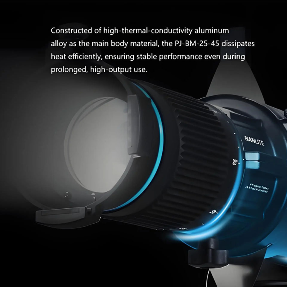 Nanlite PJ-BM-25-45 Bowens Mou - огляд і ціна Fresnel Lens Attachment